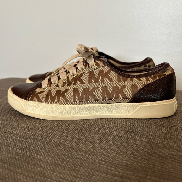 Michael Kors Canvas Logo Sneakers - Picture 1 of 8